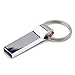 Produktbild fengwen66 128G USB Flash Drive Wasserdichter Staubdichter Externer Memory Stick mit Schlüsselring (Silber)