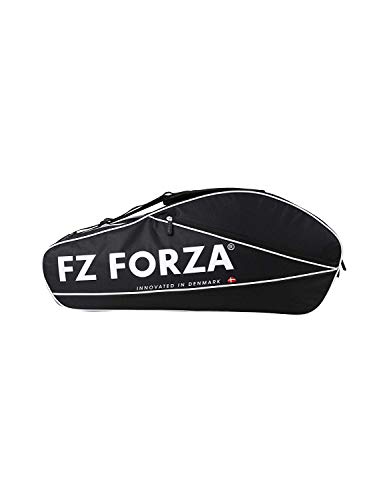 FZ Forza - Racketbag Star - Noir/Blanc - pour 6 Raquettes Maximum - Convient au Badminton, au Squash, au Tennis, etc.