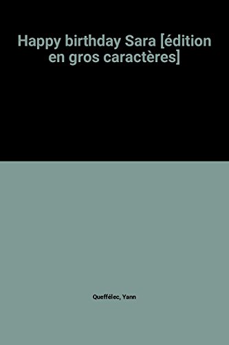couverture de : Happy birthday Sara