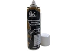 KING Souffleur Dépoussiérant Air Sec Surpuissant Aérosol (400 ml Surpuissant Pas de couleur)