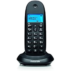 Motorola C1001LB+ - Teléfono fijo, color negro