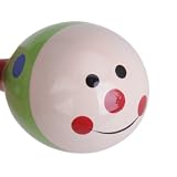 Bomien 2er Set Maracas Rassel Holz Holzrassel Musik Shaker Babyrassel Baby Kinder Minirassel Musikinstrument aus Holz Maracas Spielzeug für musikalische Früherziehung - 5