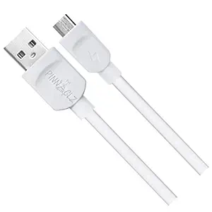 Pinnaclz Original 2 Amp Micro USB Cable with High Speed Charging, Quick Data Sync for All Micro USB Powered Devices (White) 3 Feet