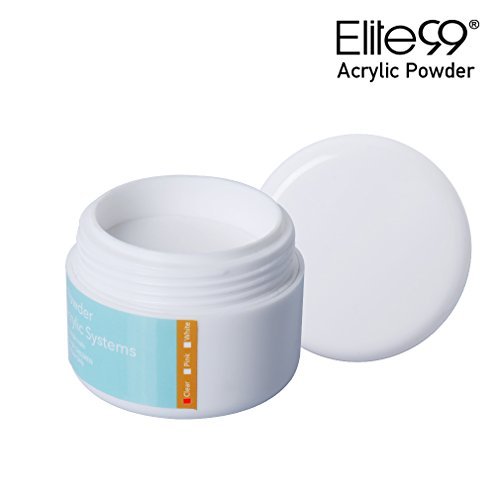 Elite99 Professional Acrylic Powder Crystal Glitter Nail Art Tips UV Gel Builder Clear 15g