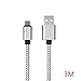 Produktbild Arichtop Multi-Color-1m / 2m / 3 Meter Quick Charge USB Typ C Kabel Handy-Schnelllade-Draht-Linie 2.4A USB-C Datenkabel