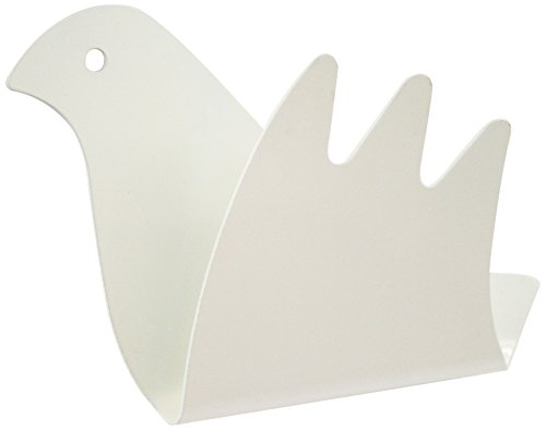 j-me JMEBIRD-WALL bird Wandhalter, Metall, 9,5 x 3,8 x 14,6 cm, weiß