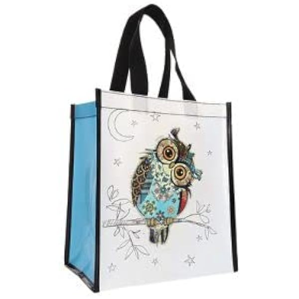 Cabas De Courses Recyclé Motif Paresseux - 30x26x16cm - Sac Écologique Conçu En France