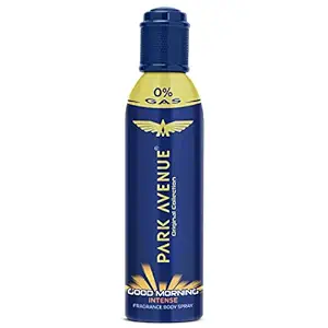 Park Avenue Good Morning Intense NO GAS Perfume For Men Fresh Long Lasting Fragrance 130ml, Blue