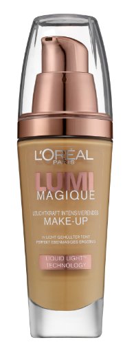 L'Oréal Paris Make-Up Lumi Magique Fond de Teint, W6 Gold Camel - optimale, natürliche Deckkraft mit bis zu 12h Halt - für einen tollen Glow, 1er Pack (1 x 30 ml)