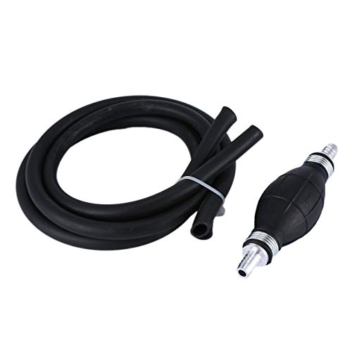 MXECO Universal 3/8"inch Linea del gas combustibile Montaggio fuoribordo Primer Bulb Marine Boat RV (Nero)