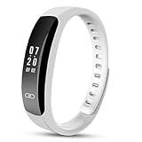 Lemumu HHY neue intelligente Armbänder L 6 Blutdruck Herzfrequenz Übung Schrittzähler schlafen Schwimmen Wasserdicht QQ Wechat zeigen Armband, Schwarz