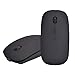Produktbild HSAILST Bluetooth Maus Drahtlose Maus, Ultra-Dünne Tragbare Drahtlose Wiederaufladbare Leise Maus Kabellose Maus Optische Mäuse für PC Laptop Windows Notebook (Schwarz)