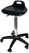 Hair Art Cutting Stool Black Soft Rubber Like Plastic Saddle Seat