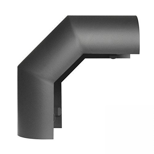 raik SH095-120-gg Rauchrohrbogen / Ofenrohr 120mm – Thermoschild 90° gussgrau - 3