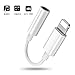 Price comparison product image Headphone Adapter for iPhone X Cable Earphone Adapter 3.5mm Jack Audio Adaptor for iPhone 8/8Plus/7/7Plus/X/XS max Headset Aux Audio Connector Dongle Jack Splitter Cable Accessories Support All iOS