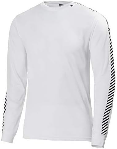 Helly Hansen Hommes HH Lifa Stripe Crew, Blanc, L