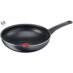 Tefal C3671902 Elégance Wok, Aluminium, Noir, 28 cm