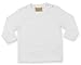 Larkwood Babies Long Sleeve Cotton T Shirt White 0-6
