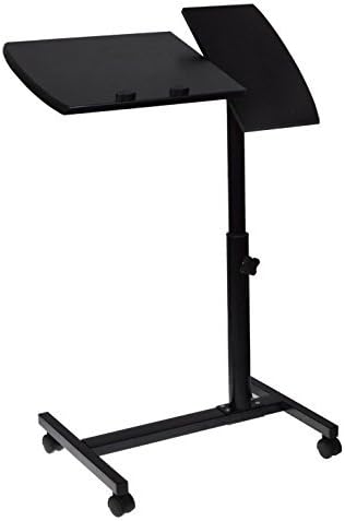 Rolling Adjustable Laptop Desk Table Stand Tray over Hospital Bed by Auctiva