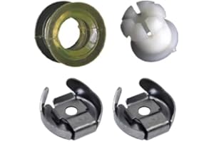 Bettecso Kit riparazione boccola + rondella clip leva cambio – Trasmissione classica 1997–2005, 02J/02K, 2 boccole + 2 rondelle clip, per VW, per Audi, per Seat, N90815903, 1K0711049AF