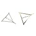 Produktbild Coolster 2pcs Frauen Metall Haarnadel Gold Silber Haar Clip Dreieck DIY Frisur Werkzeug