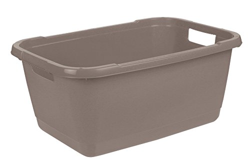 Preisvergleich Produktbild keeeper Wäschewanne, Stabiler Kunststoff, 52 l, Aenna, Taupe