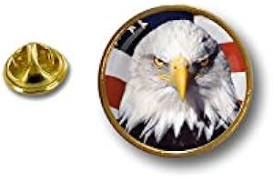 AKACHAFACTORY Akacha pin Button pins anstecker Anstecknade Motorrad usa flaggen Flagge Fahne Adler r7