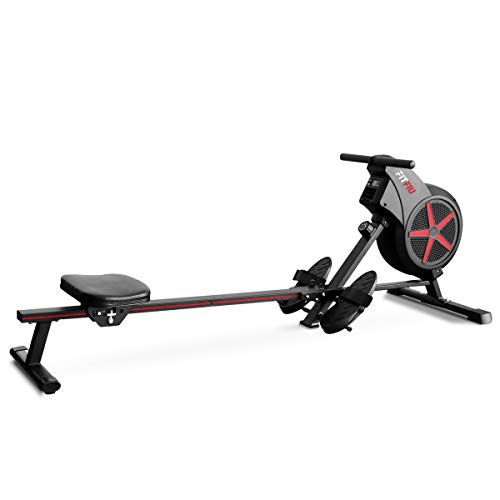 Fitfiu Remo RA-100 Resistencia magnética y de Aire Crosstraining y Cardio, Adultos Unisex, Negro, 115 x 25 x 77