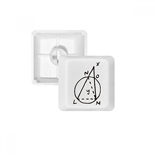 Trigonometric Mathematics Vector Illustration PBT Keycaps for Mechanical Keyboard White OEM No Marking Print