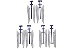 DELFA Juego de 3 tensores para botas largas de 35 cm de longitud, para botas de caña larga Super SONIC Sensomatic, Translúcido/Azul