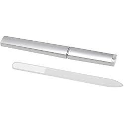 Anself - Lima de Uñas de Cristal Doble Lado para Manicura, Con Caja