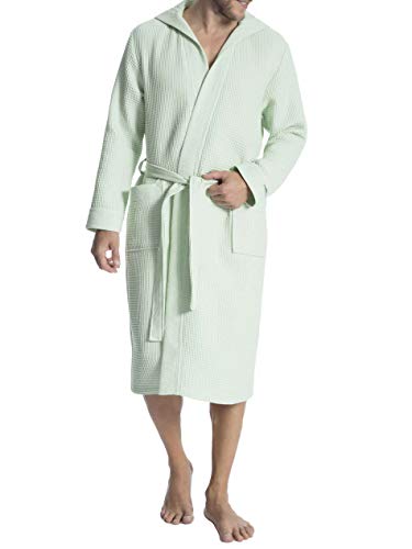 Preisvergleich Produktbild Taubert Thalasso Piqué Bademantel mit Kapuze, Länge 120cm Herren