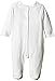 Mamas and Papas Baby-Girls Supima French Knot Hearts All-in-One Romper, Off-White (Cream), 3-6 Months
