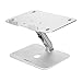 Produktbild Verstellbarer Laptopständer klappbarer tragbarer Notebookständer zum Anheben des Laptophalters für Computerbildschirme Notebook | Ergonomisch | Falten flach |, JVCZ