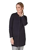 Druckknopf-Verschluss Bonita Damen Longcardigan mit Knopfleiste L Blau