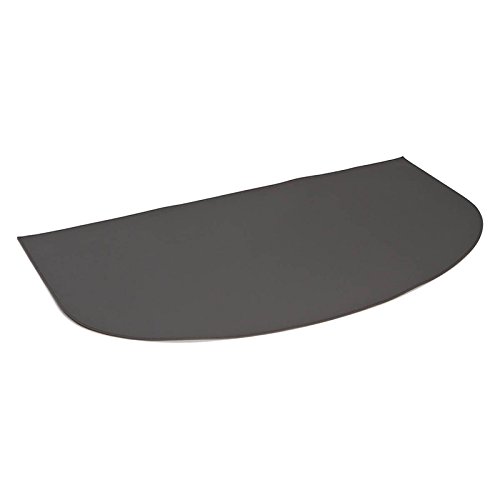 TAPETIN: Carpet for stove fireproof Black faux leather, rug for fireplace, stove protection.