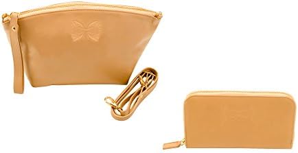 Fashion by FarFalla convertible cross body included with wallet (beige)
