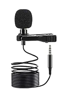 BOCXN Professional Collar Mic for YouTube Grade Lavalier Microphone Omnidirectional with Easy Clip On System  Perfect for Recording Voice/Interview/Video Conference/Podcast/i-Phone/Android