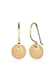 trend gold 2018 Coole Basic Ohrringe, 925er Sterling Silber, matt (Feingehaltstempel 925), anlaufgeschützt, hochglanzpoliert und in hochwertiger Juweliersqualität.