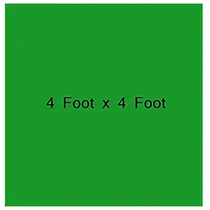 Eloies Green Screen Backdrop (Heavy Duty Thick Lekra Polyester Fabric) Photoshoot Greenscreen Background for Photography Video Recording Photo, Green, Photoshoot (4 Feet x 4 Feet.)