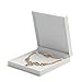 Produktbild Oirlv Weißer Kunstleder Papier Schmuck Geschenk Box Halskette Box Schmuck Lagerung