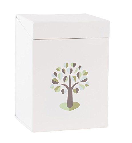 Kleine Samen & Leuchtmittel Garten Blechdose/Vorratsdose Box – Beau & Elliot – Orchard Design – Creme, Braun, Grün & Aqua