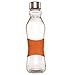 Produktbild Grip & Go 500ML Glas Trinkflasche - Rutschfester Silikongriff - Edelstahldeckel - ORANGE