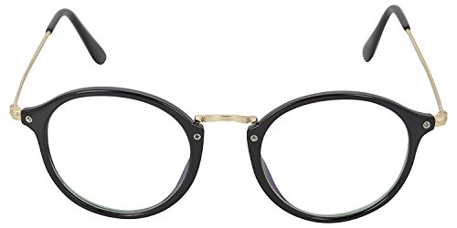 FADDISH UV Protected Round Unisex Sunglasses - (BO60BGDTPTO|50|Transparent Lens )