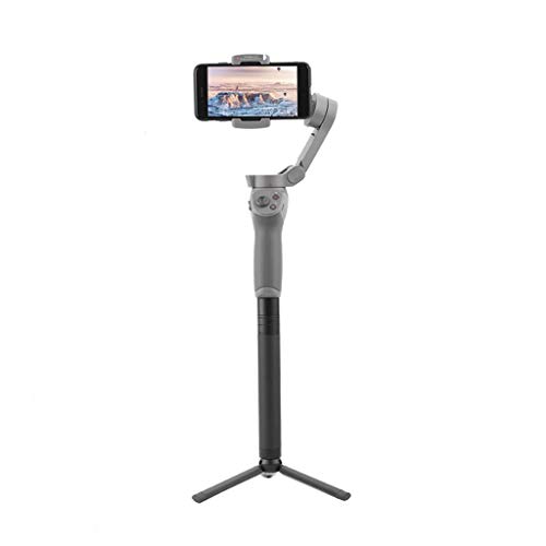 Preisvergleich Produktbild Luccase Schwarz Verlängerungsstange Stativ Combo Teile Aluminiumlegierung Handheld Gimbal Selfie Stick Verlängerungsstange Stativhalterung Kompatibel mit DJI OSMO Mobile 3, 25x8x4cm