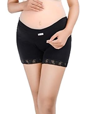 Feicuan Mutandine per Gestante Cotone Boxer Briefs Mid Waist Elastic Short Leggings