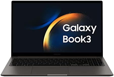 Samsung Galaxy Book3 Laptop, 15.6" FHD, Intel Core i5-1335U 13th gen, 8GB RAM, 256GB SSD, Windows 11 Home, Graphite