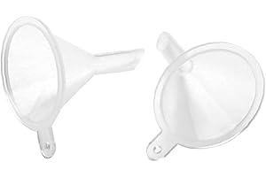 U-M Care ProdDEte and Tools - Mini imbuto in plastica trasparente, strumento cosmetico, piccolo imbuto per profumo, utile e pratico