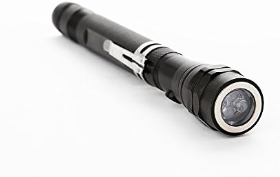 USUN New 3 LED Telescopic Flexi Flexible Magnetic Pick Up Tool Flashlight Torch Lamp (Black)