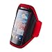 Produktbild handy-point Armhalter, Armband für Sport, Laufen, Joggen für Samsung Galaxy S4, S5, S5 Neo, S7, A5 2016, Alpha, Grand Neo, Sony Xperia Z1, Z2, Z3, HTC One M8, One E8, Desire Eye, 620, LG L Bello, G3s, L80, G2, Lumia 535, 930, 830... Universell 14,5 cm x 8 cm mit Fach für Schlüssel, Kopfhörer, Rot
